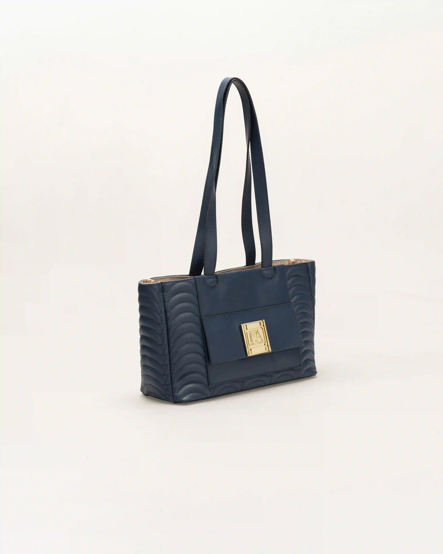 Ann navy blue luxury shoulder bag to enhance your polished everyday wardrobe.