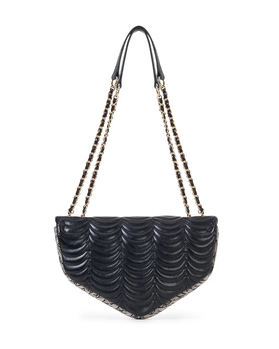 Add allure to your look with black monogram luxury designer shoulder bags.
