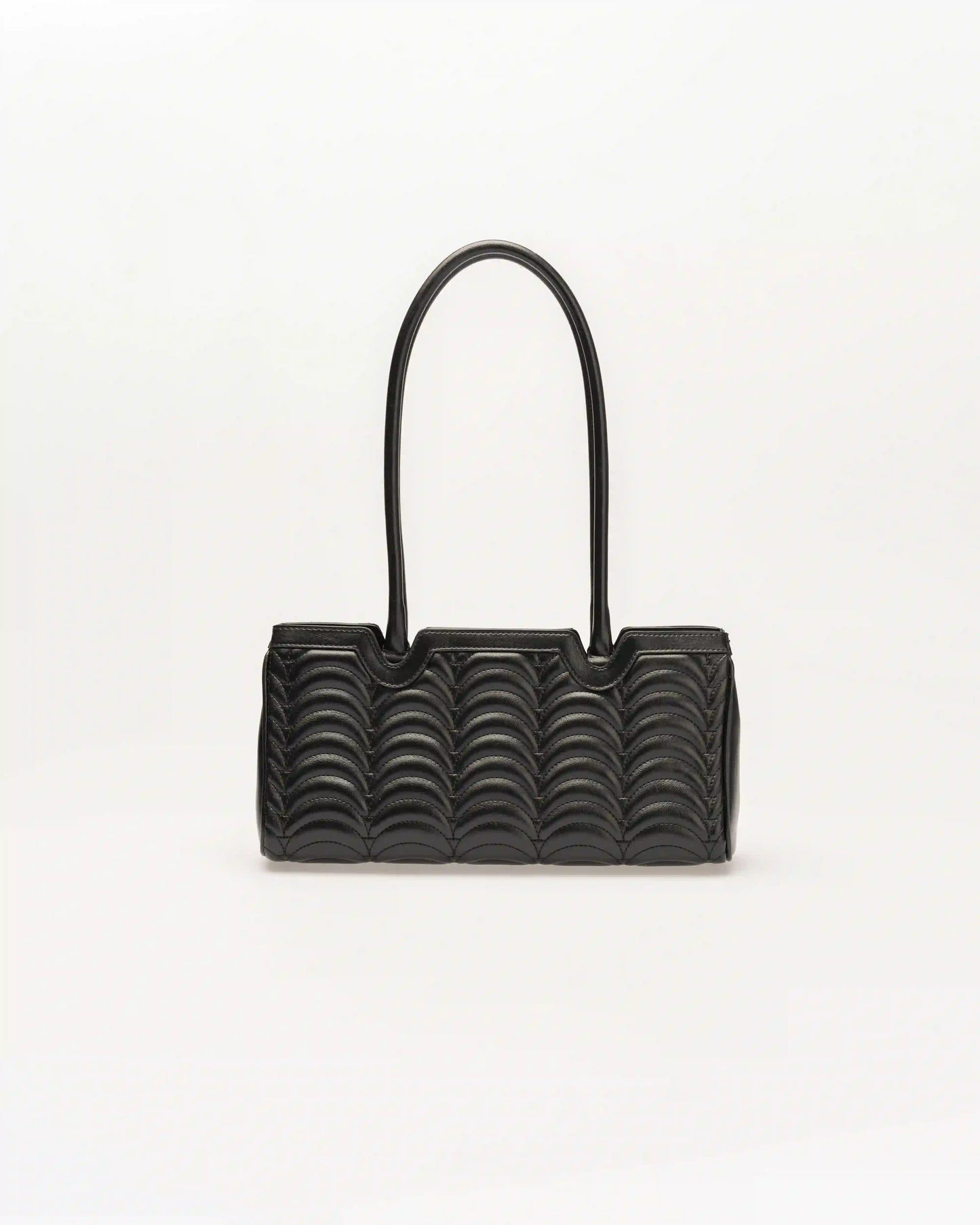Broadway n1 black luxury canvas shoulder bag for women who value bold classic design.
