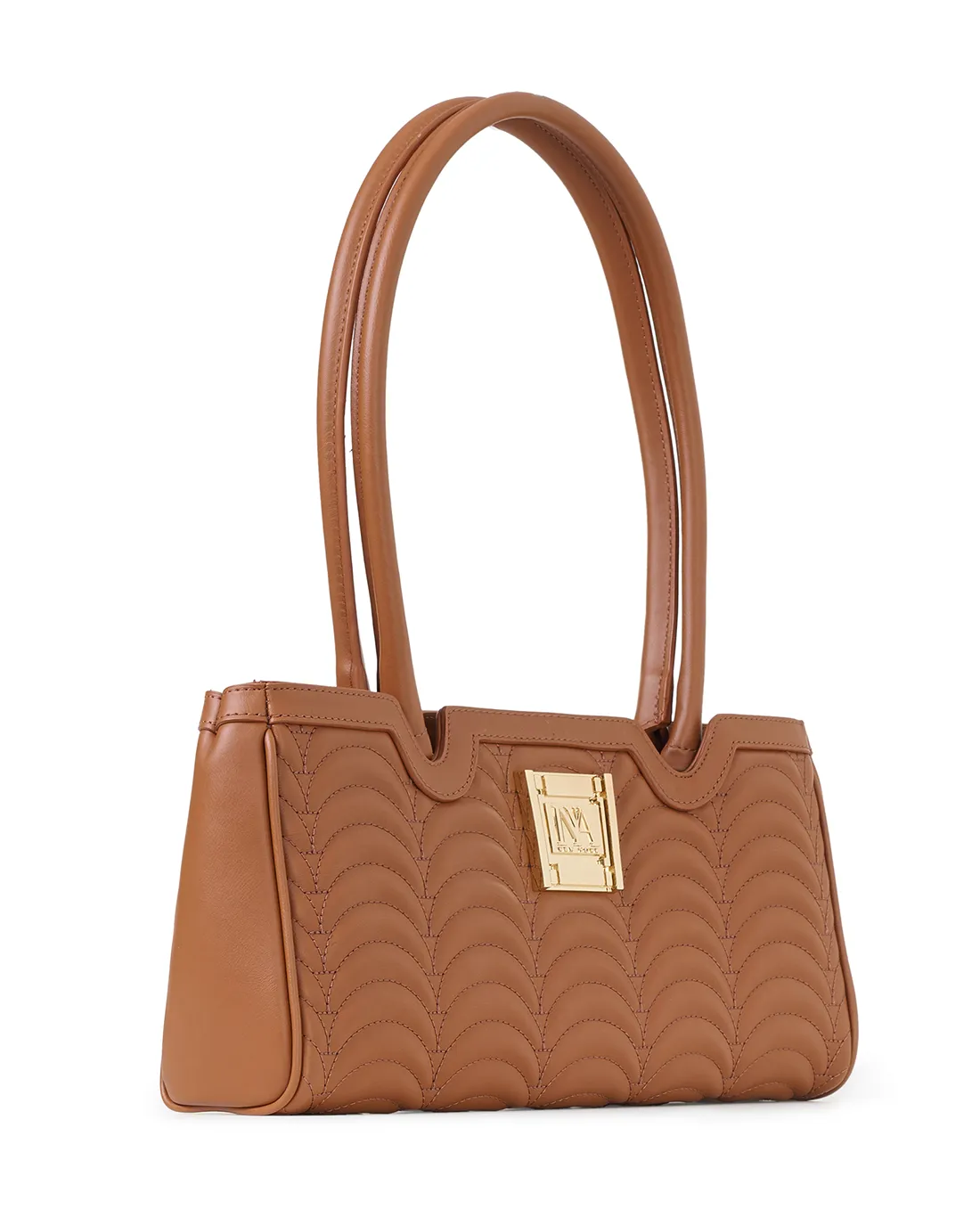 Broadway N1 tan high-end shoulder bag offers minimalist luxury for modern wardrobes.