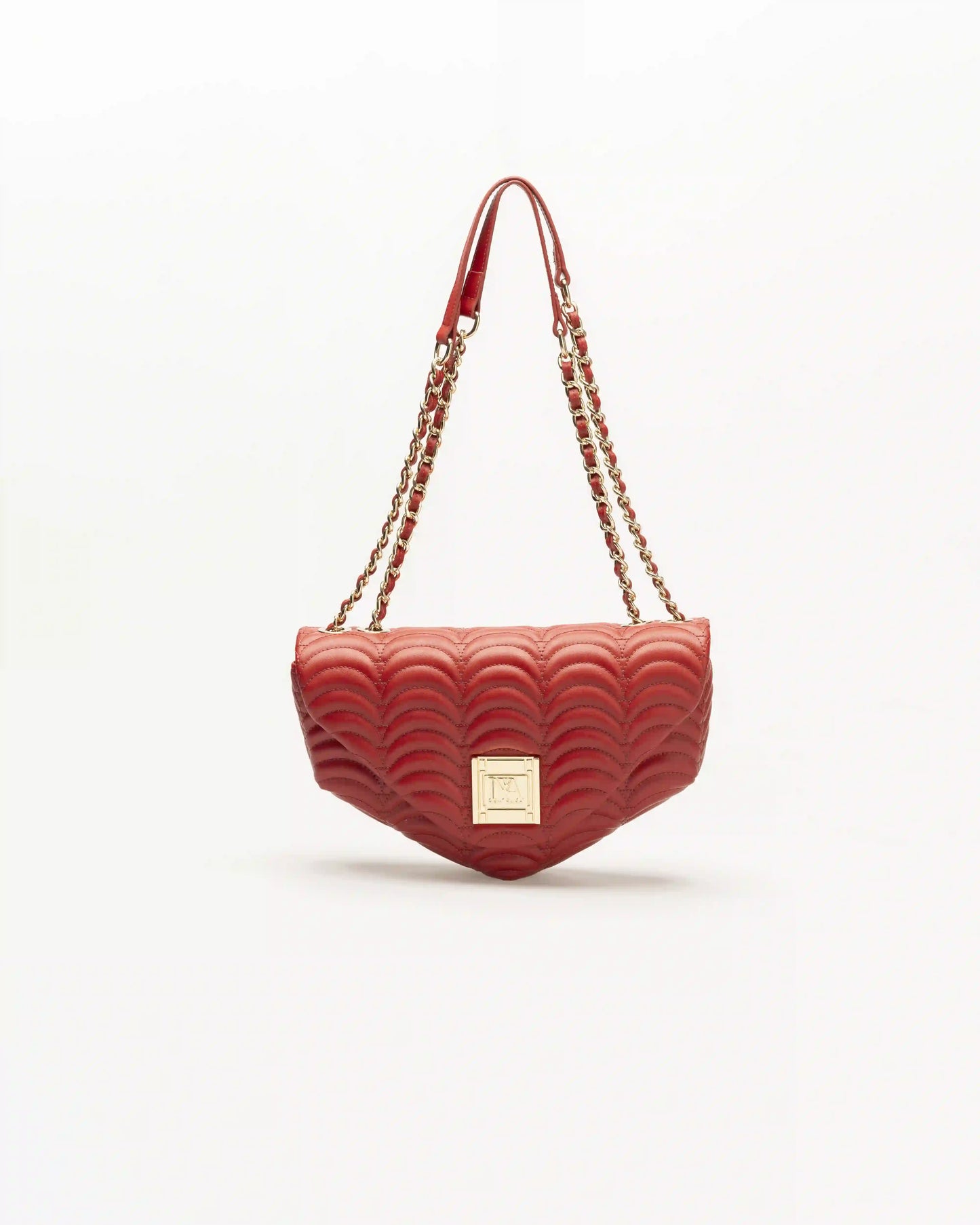 Broadway n2 red luxury shoulder bag for women to stand out with elegance.