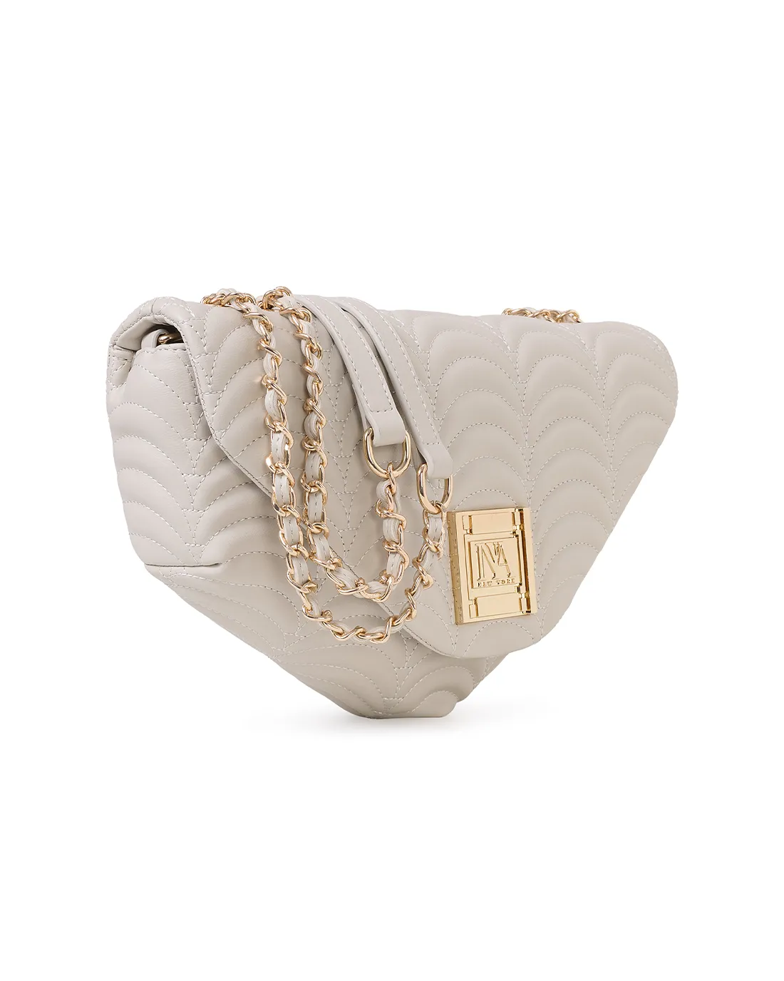 Broadway N2 white handmade shoulder bag highlights artisan detail with a clean finish.