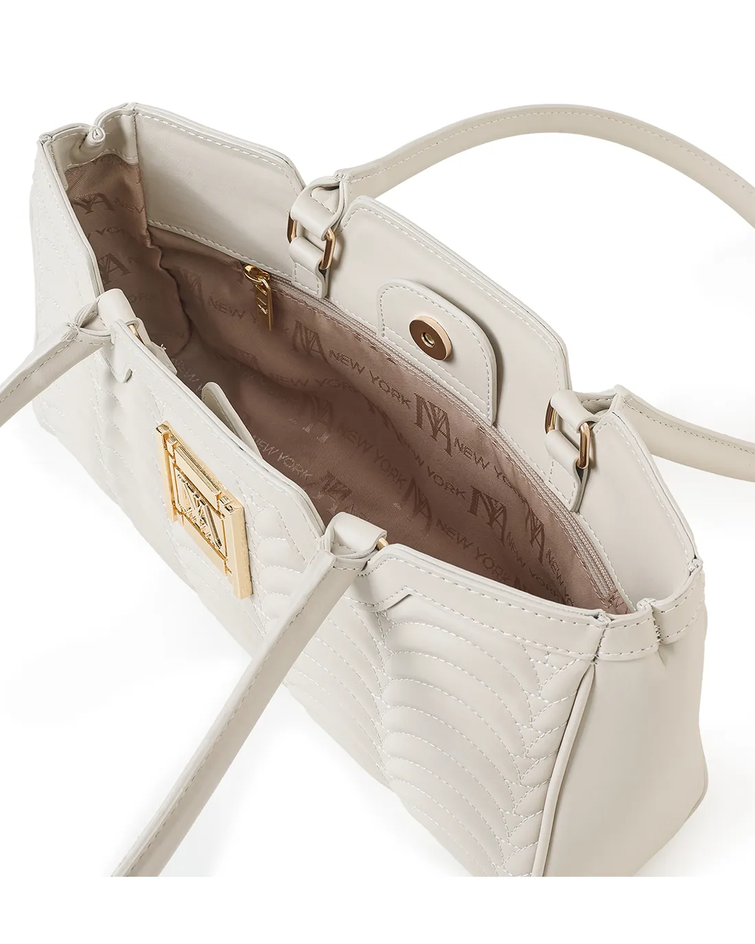 Chic Broadway N1 white designer shoulder bags showcase sleek lines and feminine style.