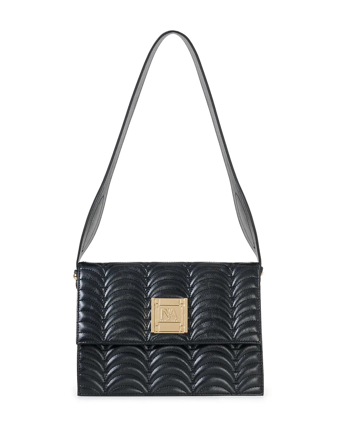 Chic Queen's N1 black designer shoulder bag for women delivers sleek modern appeal.