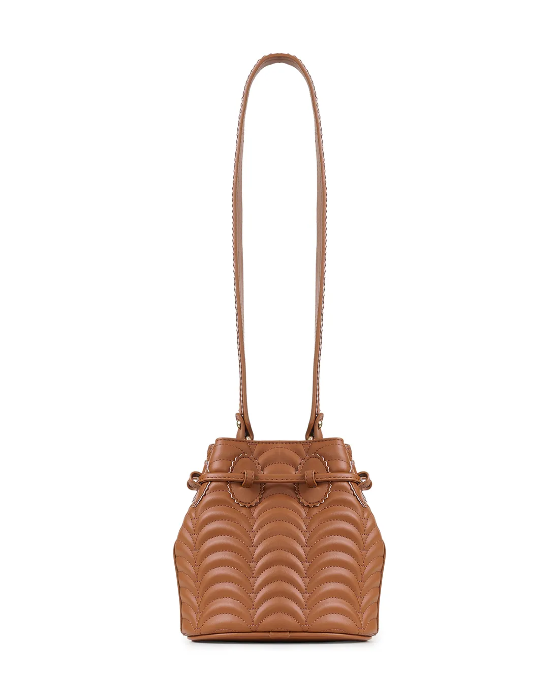 Duffy N1 tan designer shoulder bags for women feature warm tones and modern styling.