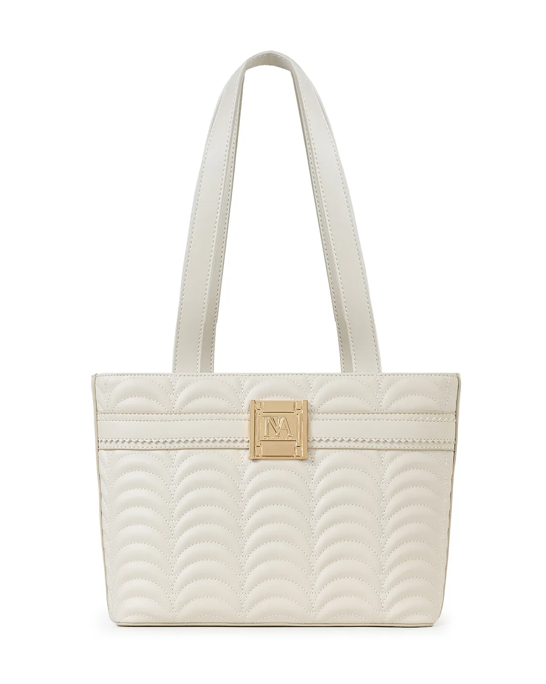 This elegant white designer shoulder bag for women is a timeless addition to any collection.