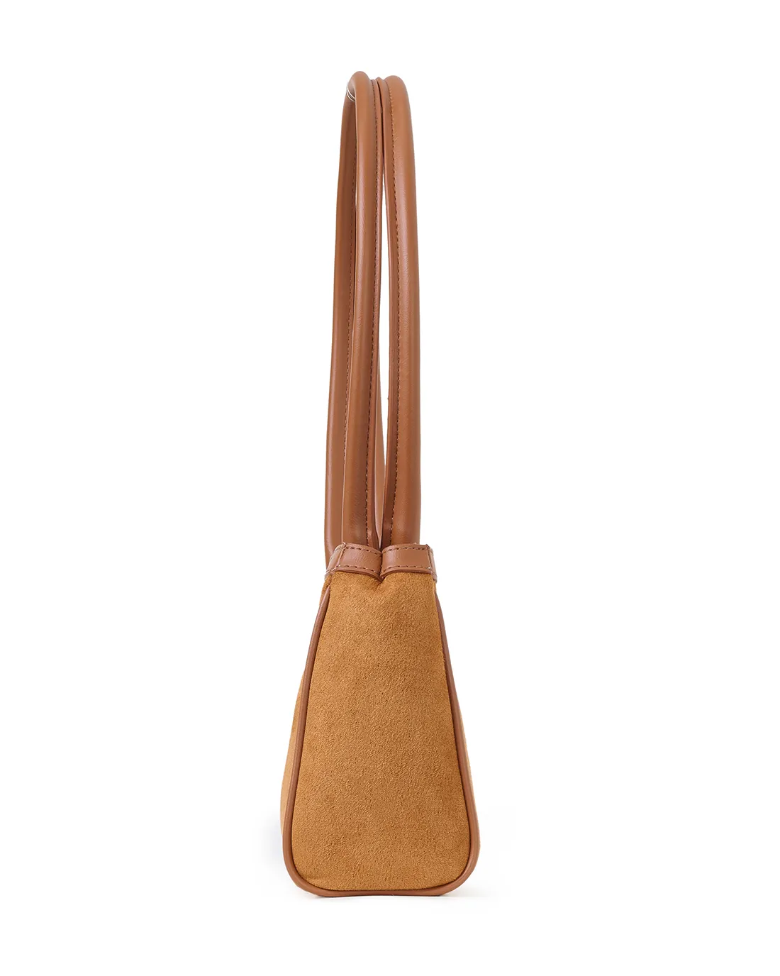 Handmade broadway suede sustainable shoulder bags feel soft and timeless.