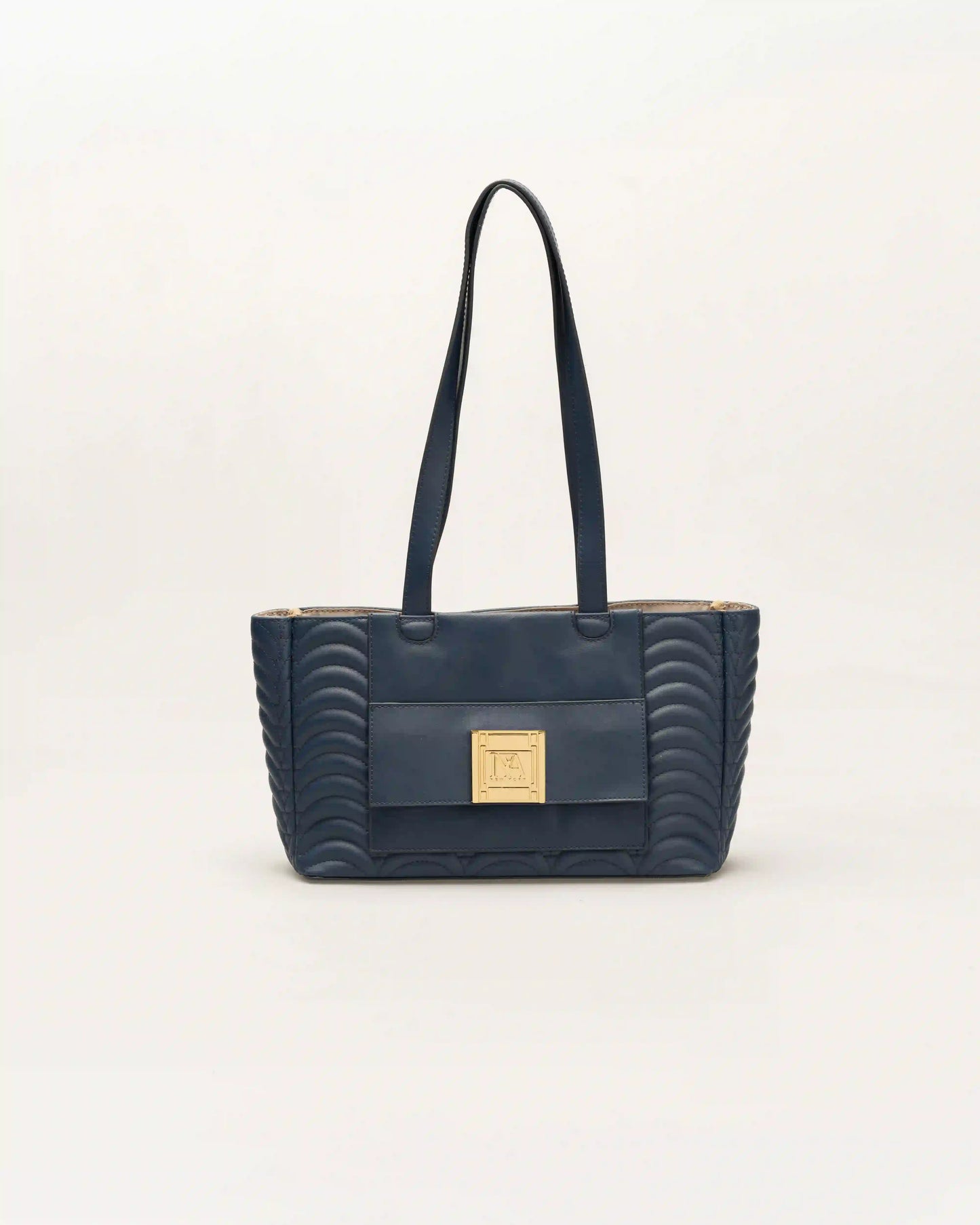 High end ann navy blue shoulder bag designed for versatile chic combinations.