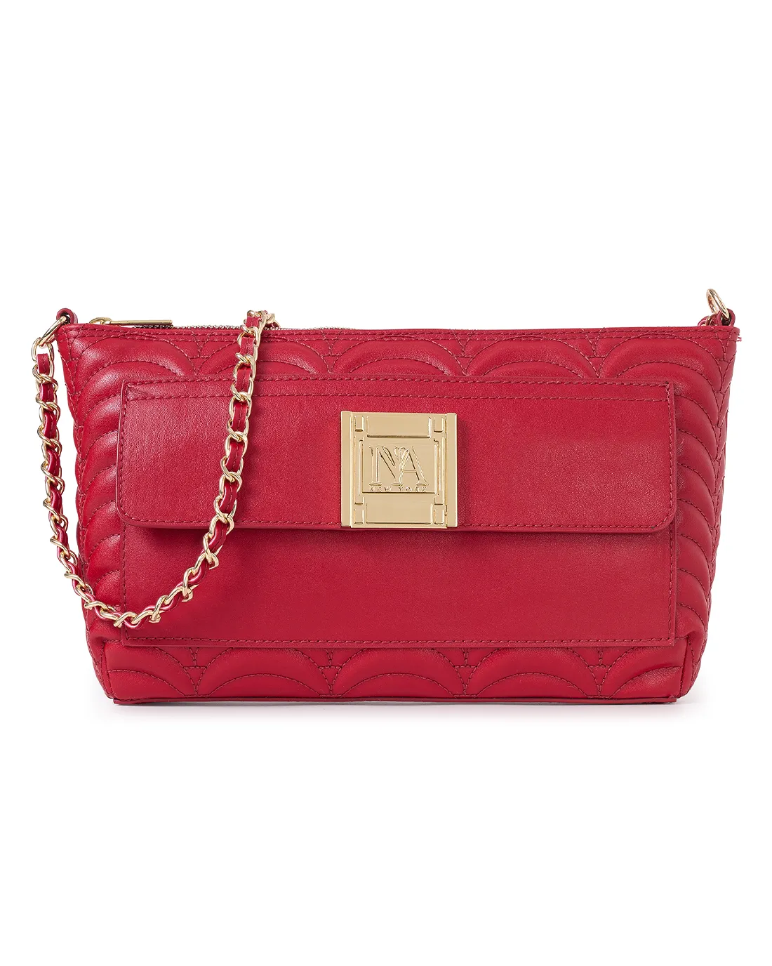High-end Tillary Red sustainable shoulder bags for women, combining luxury with eco friendly materials.