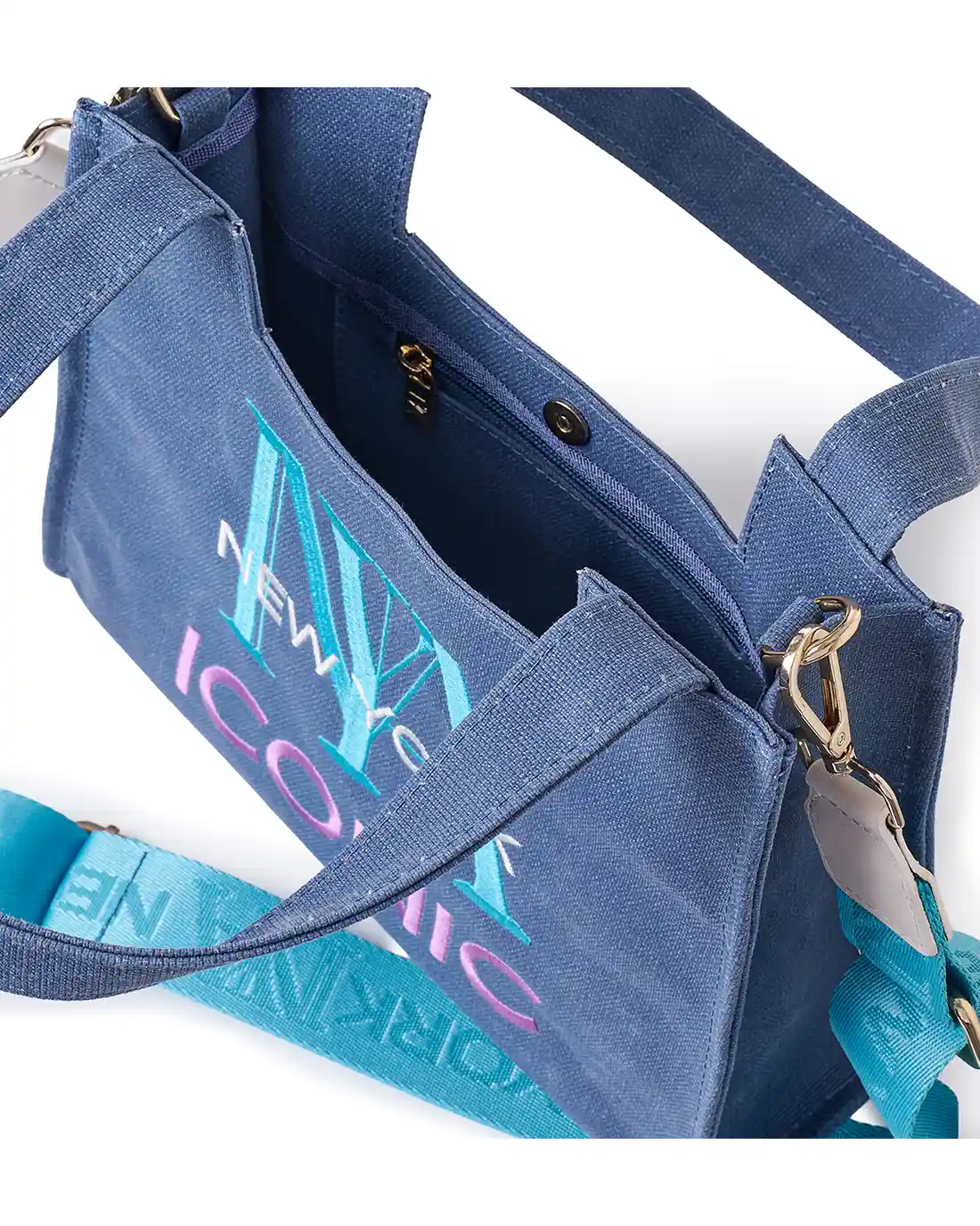 Indigo canvas womens shoulder bags suit those who adore subtle luxury.