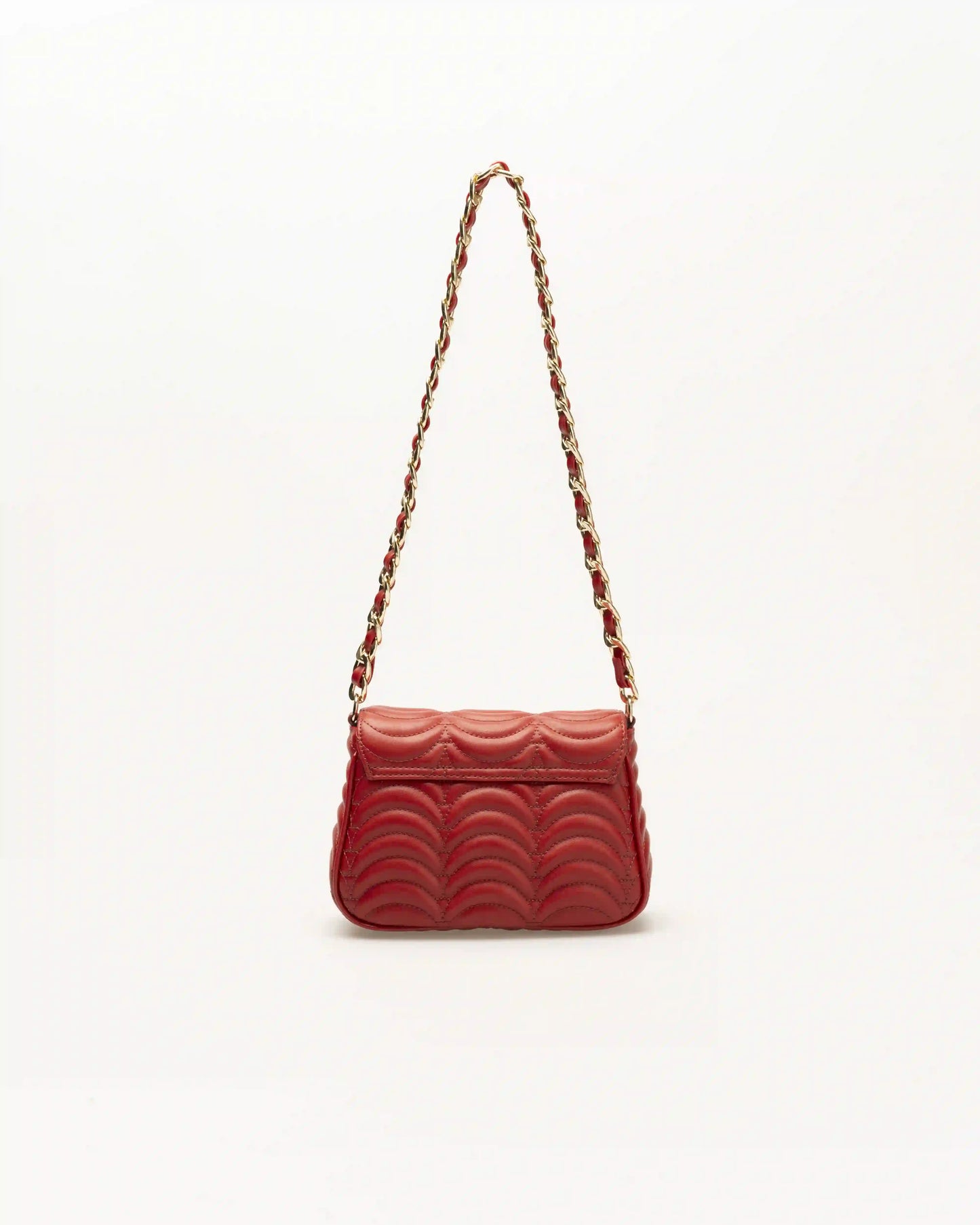 Jay red designer shoulder bag for women with bold color and luxury detailing for women.