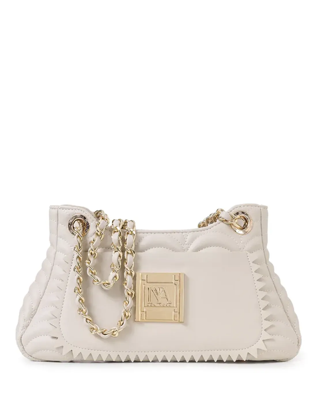 Madison white elegant womens shoulder bags highlighting a clean look and timeless style.