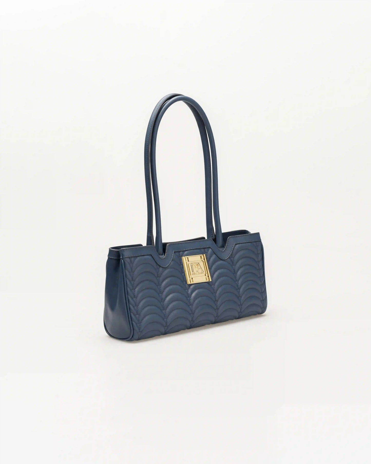 Navy blue broadway n1 shoulder bag for women seeking elegance in deep tones.