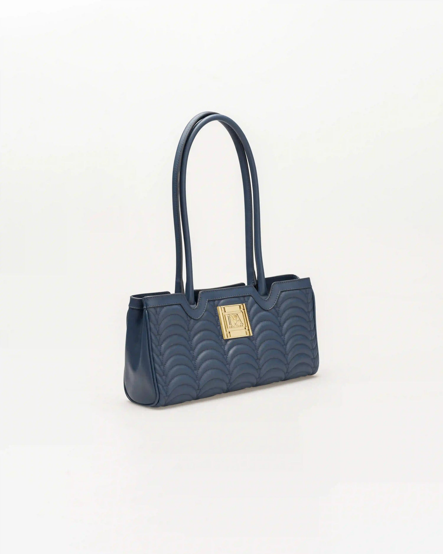 Navy blue broadway n1 shoulder bag for women seeking elegance in deep tones.