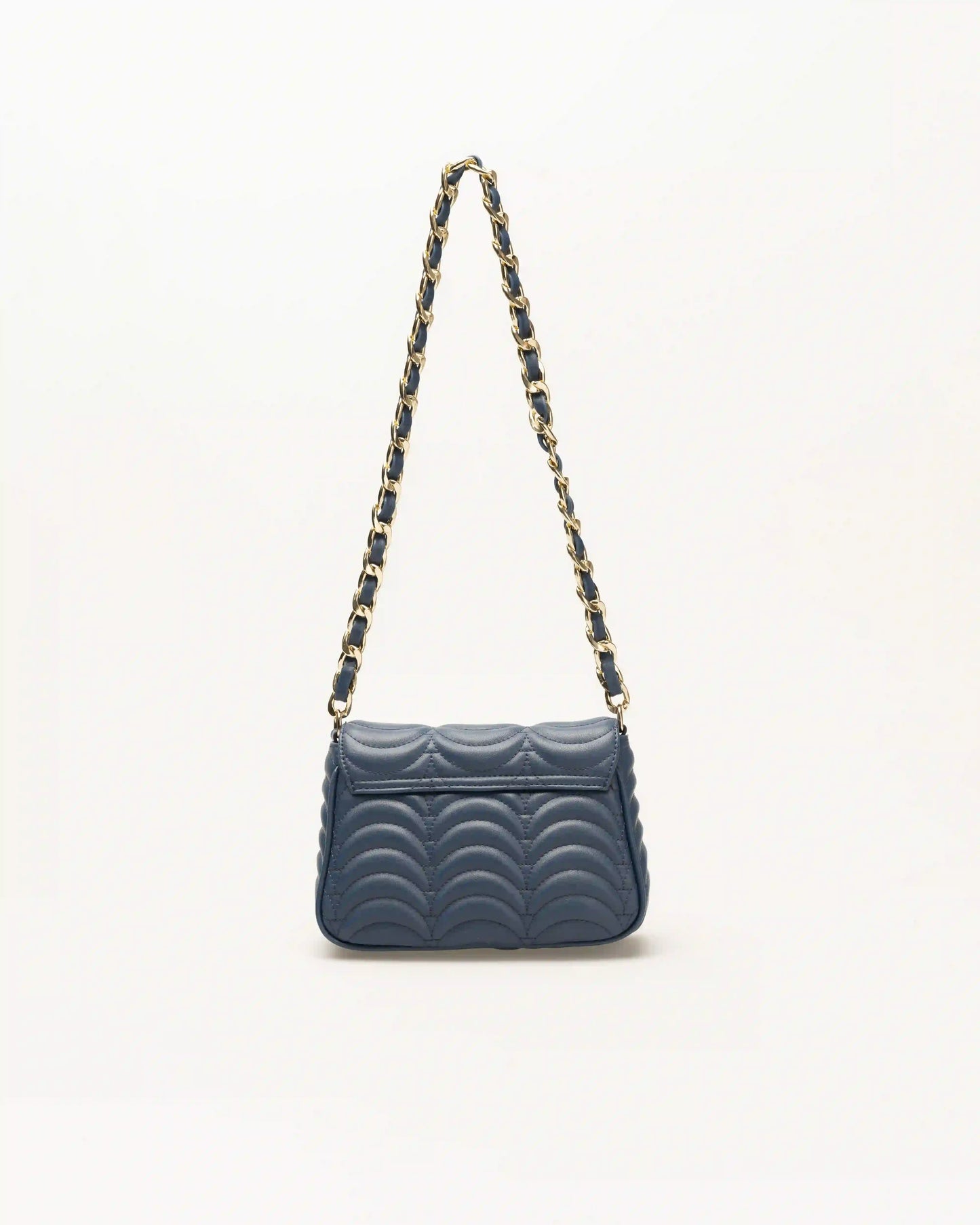 Navy blue jay designer shoulder bag with clean lines and premium design.