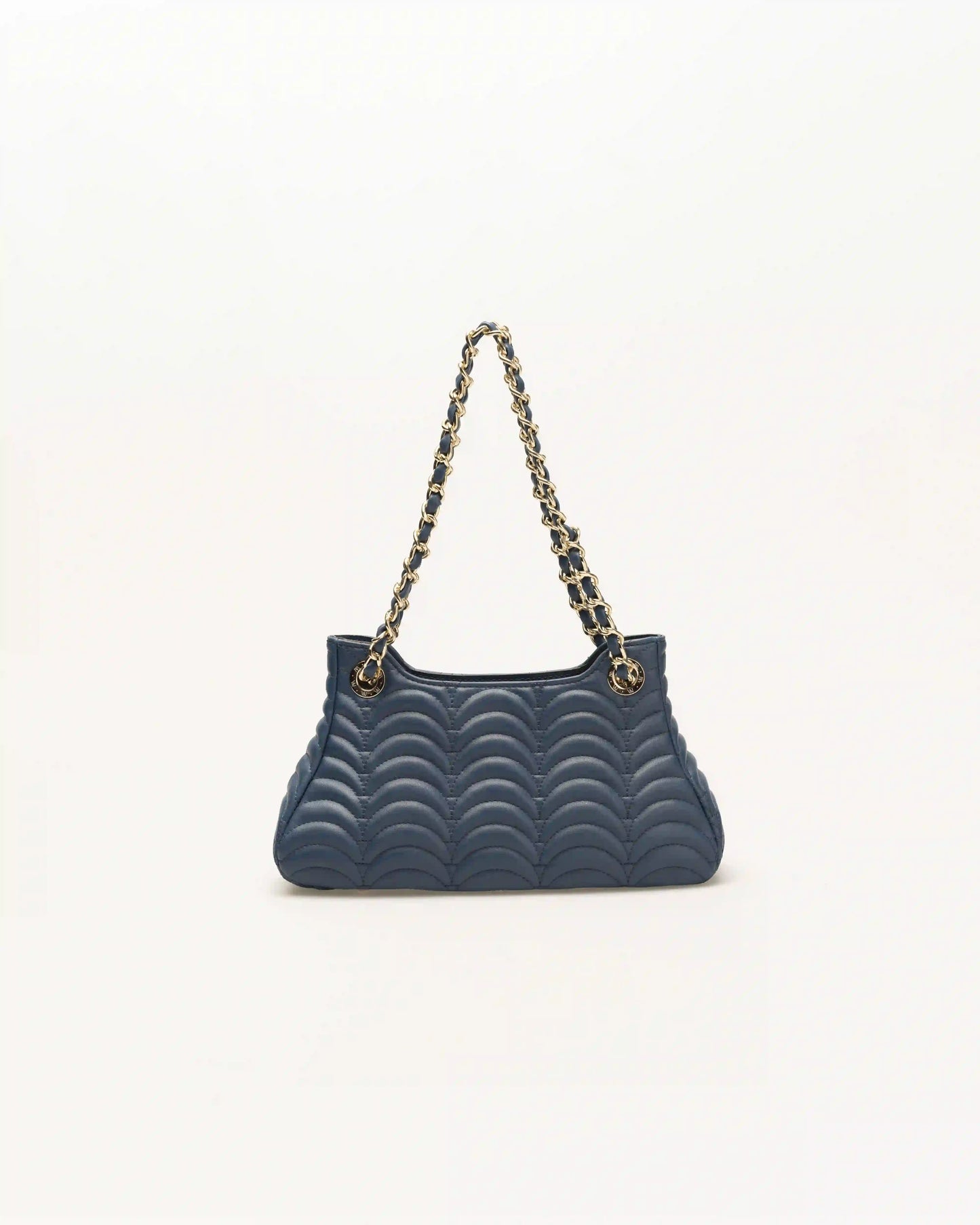 Navy blue madison shoulder bag for women seeking calm tones with flair.