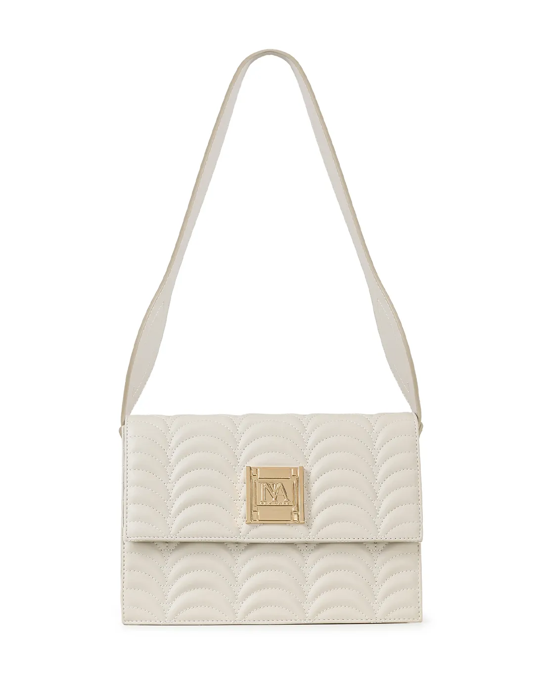 Queen's N1 beige luxury shoulder bag offers soft elegance with a premium silhouette.