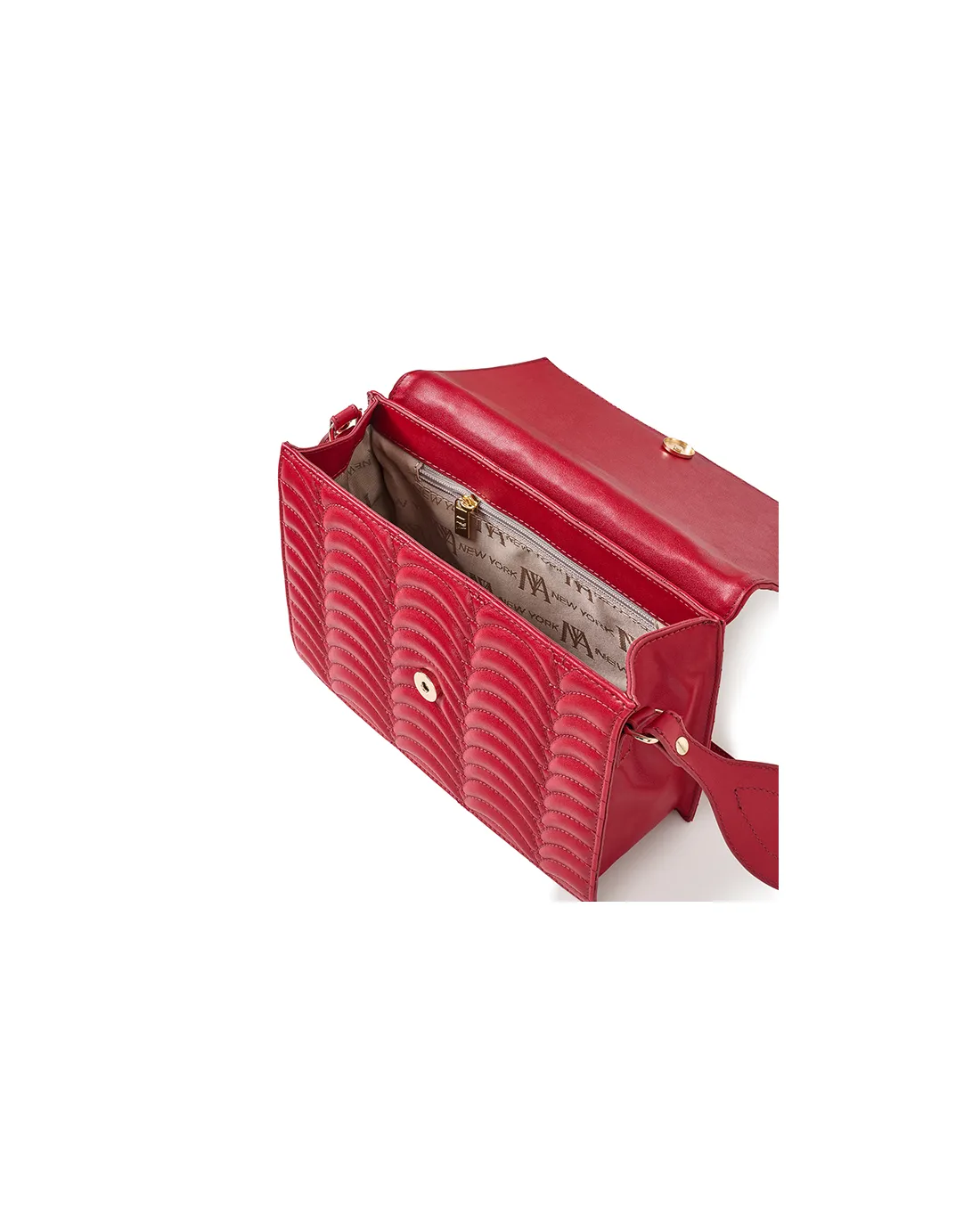 Queen's N1 red high-end shoulder bag features premium craftsmanship and rich color.