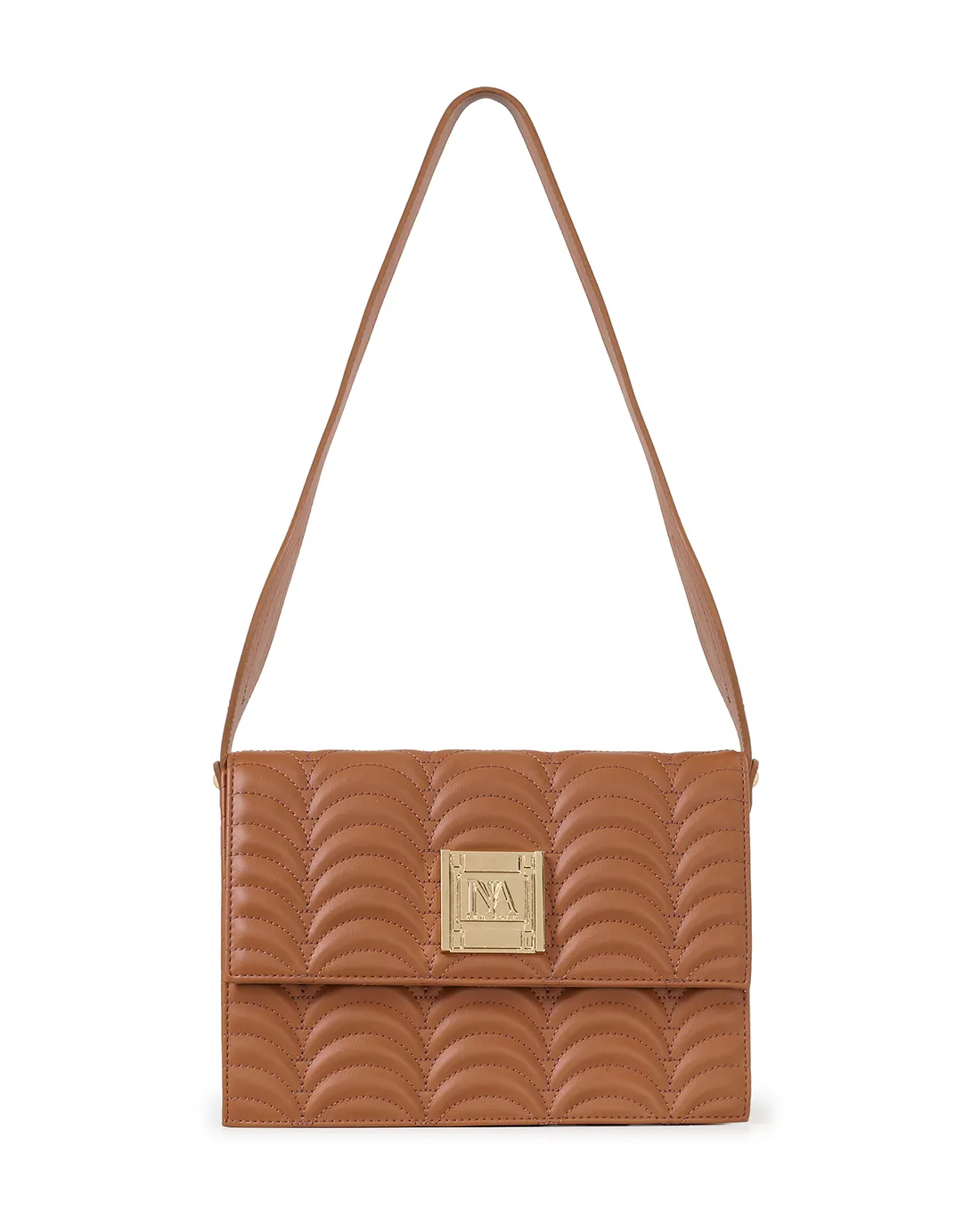 Queen's N1 tan designer shoulder bags for women pair chic simplicity with rich color.