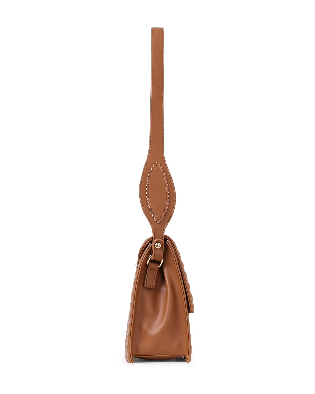 Queen's N1 tan luxury shoulder bag features warm natural tones and elegant shaping.