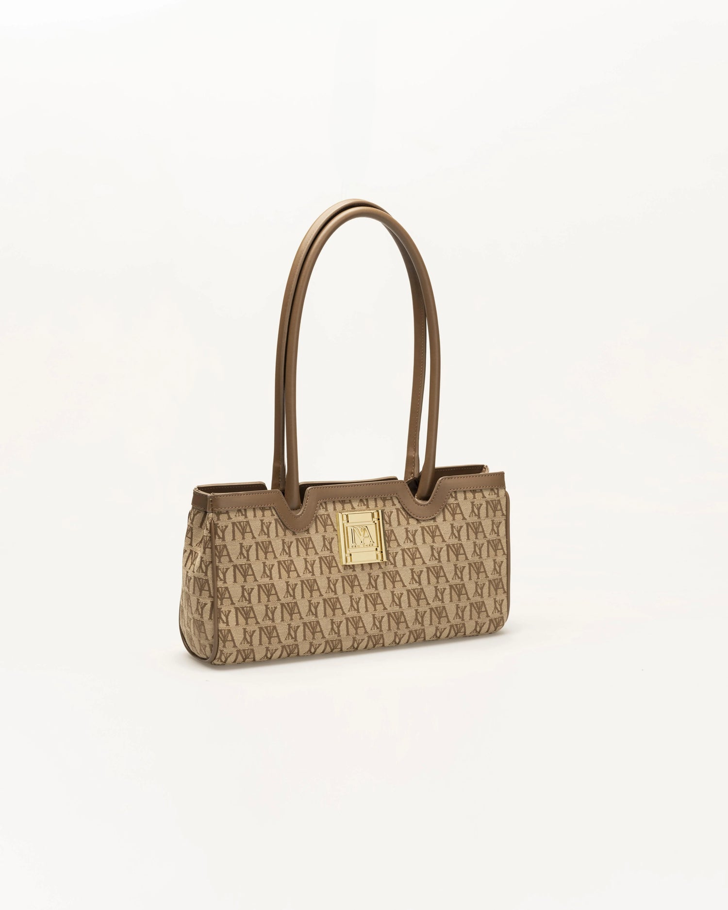 Stylish brown monogram shoulder bag, Broadway One combines luxury with practicality.