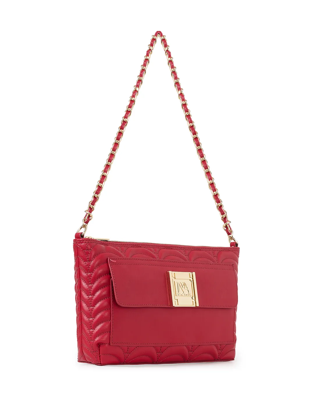 Stylish Tillary Red designer shoulder bags for women, adding a bold touch to any outfit.