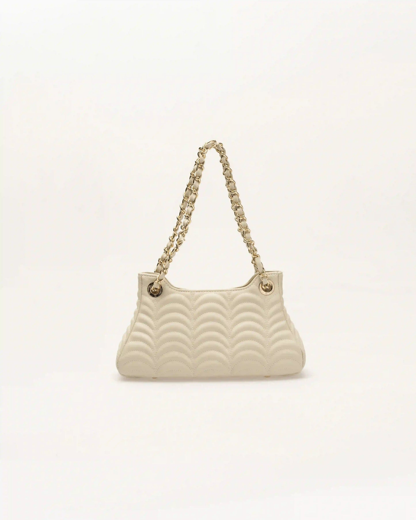 Stylish white madison shoulder bag perfect for crisp, light toned outfits.