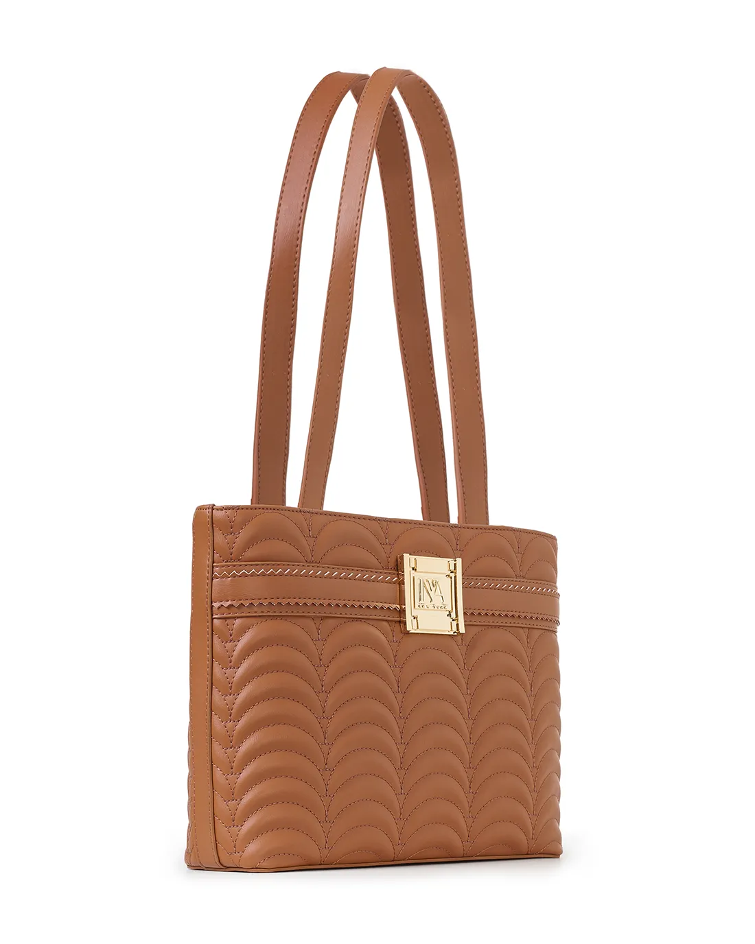 Tan designer shoulder bag for women penn exclusive brings sophistication to any outfit.