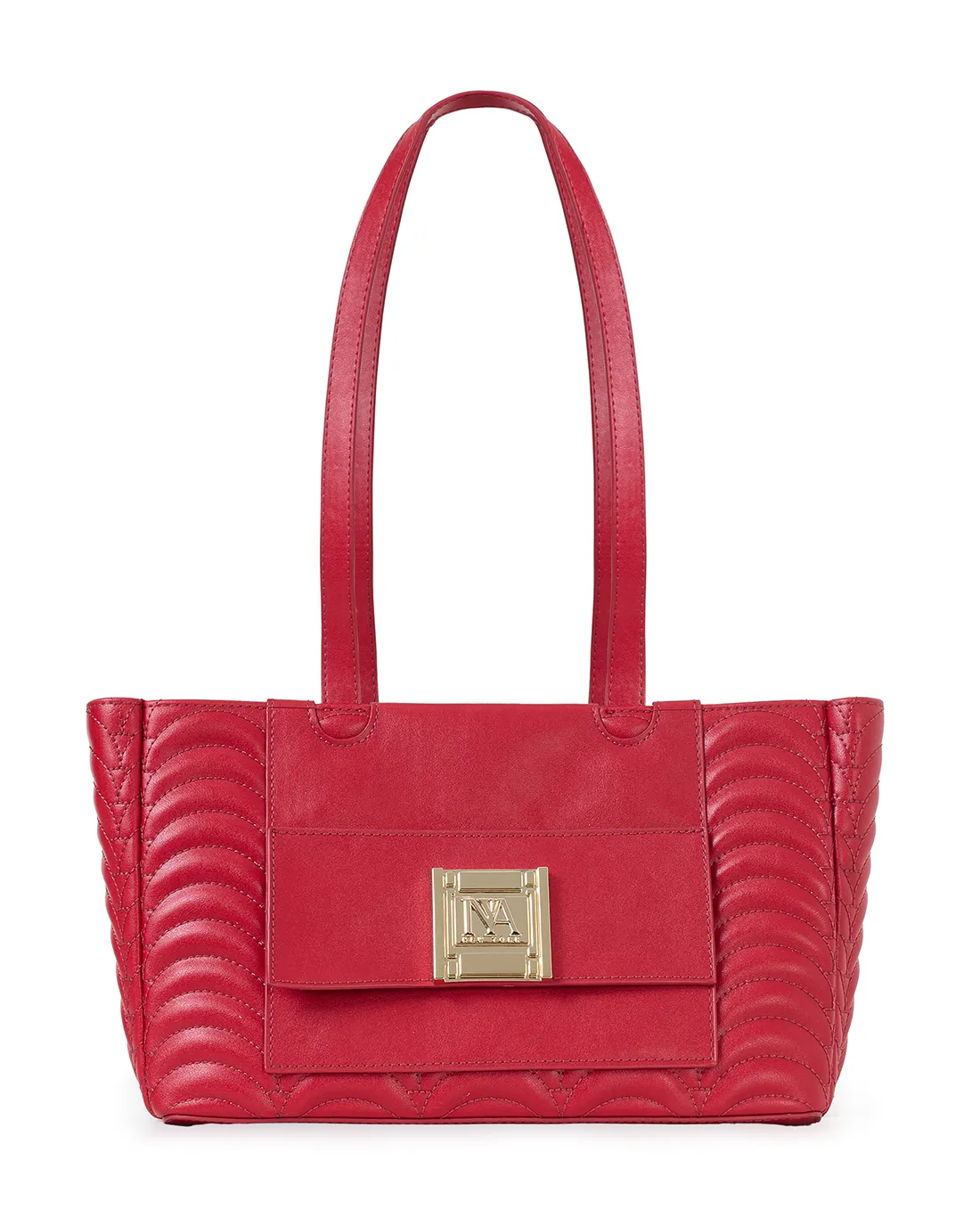 Trendy Ann Red sustainable shoulder bags for women, blending eco friendly style with elegance.