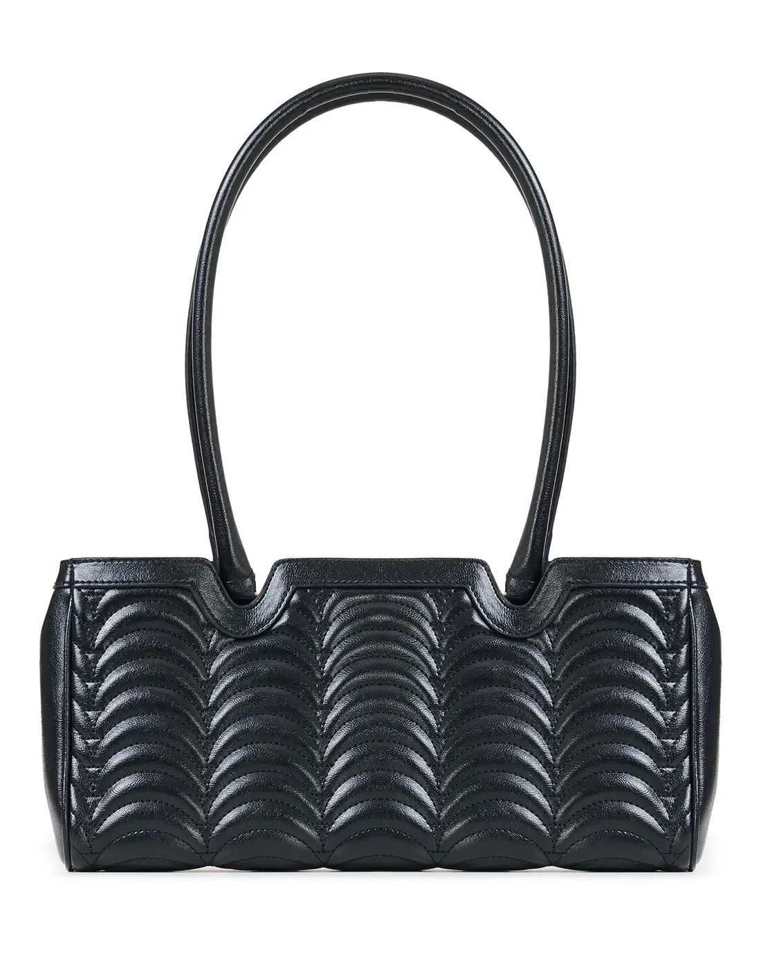 Trendy Broadway N1 black high-end shoulder bag unites luxury materials with style.