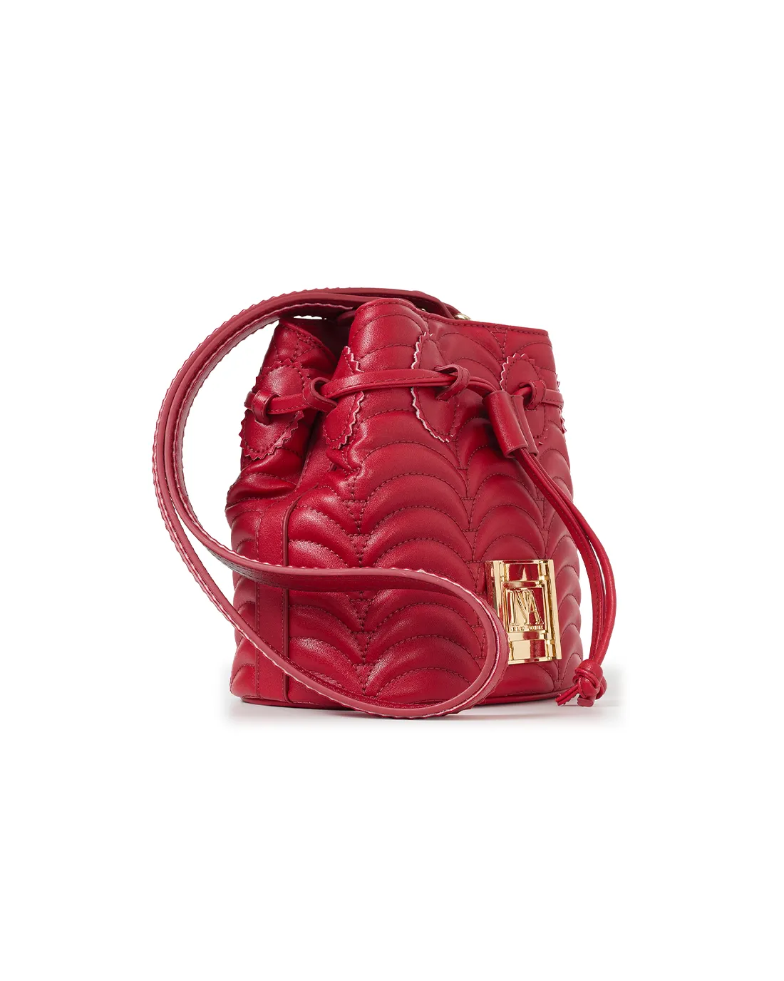 Trendy Duffy N1 red luxury shoulder bag delivers striking tones with refined elegance.