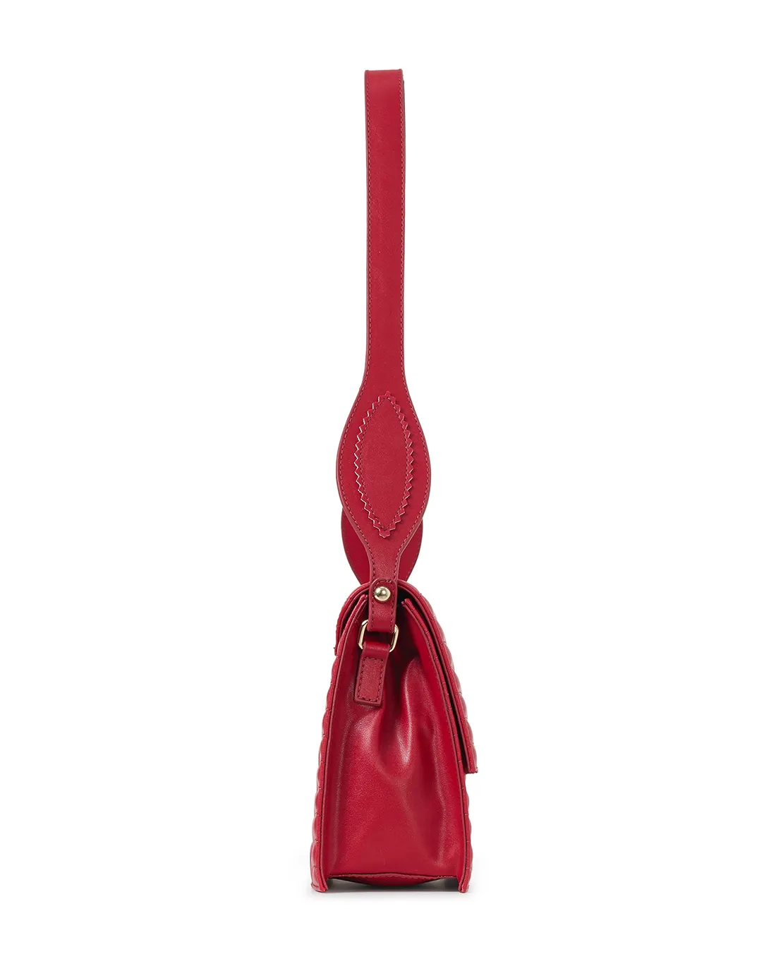 Trendy Queen's N1 red designer shoulder bags for women showcase striking modern style.