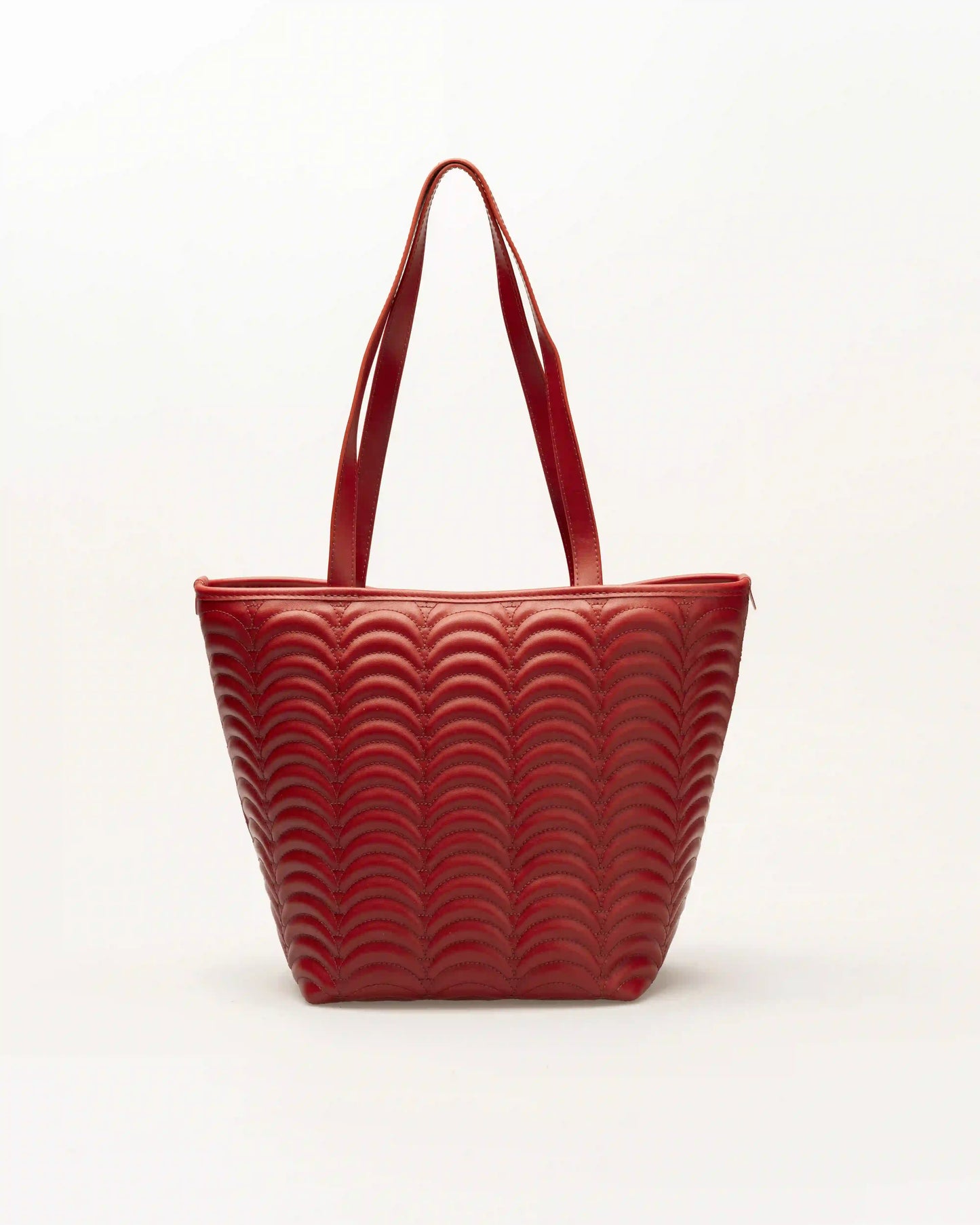 Trendy red designer shoulder bag for bold outfits and modern fashion lovers.